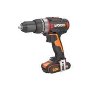 WORX 18V (20V MAX) Taladro de percusión inalámbrico WX-JCR PowerShare sin escobillas 50 Nm Control de velocidad Variable
