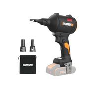WORX 20V soplador de Polvo inalámbrico con Motor sin escobillas - colector de Polvo eléctrico para Limpieza, soplador de Aire comprimido (WX099 con batería y Cargador) (Sin batería)