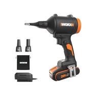 WORX 20V soplador de polvo inalámbrico con motor sin escobillas - colector de polvo eléctrico para limpieza, inflador de colchones, soplador de aire comprimido (WX099 con batería y cargador)