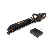 Worx 36V (40V MAX) Nitro WG286E.1 Cortasetos Electrico, PowerShare, sin escobillas, Longitud de Corte de 58cm, Capacidad máxima de Corte de 27mm, Incluye 2 baterías de 2.0Ah