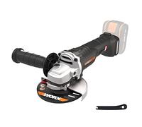WORX Amoladora angular Brushless a batería 115mm 20V | PowerShare | WX813 | Incluye 1 batería 4Ah, cargador y maletín | Motor sin escobillas | Cuerpo delgado para un mejor agarre