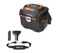 WORX Aspirador portátil húmedo y seco Brushless 20V Máx PowerShare | WX031.9 - Sin batería, ni Cargador | Motor sin escobillas | 16Kpa, depósito 8L