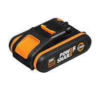 Worx Batería de 18 V (20 V máx.) 2.0 Ah WA3551 con pantalla, PowerShare para todos los dispositivos Worx - Batería de repuesto recargable de alto rendimiento, tensión nominal 18 V, tensión máxima 20 V