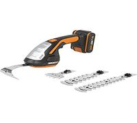 WORX Cortasetos de Mano 20V Máx. | PowerShare | WG801E.5 | Incluye 1 batería 2Ah y Cargador | Multifunción, Tijera de césped, Azadilla, arreglasetos | Incluye Accesorios
