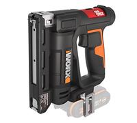 WORX Grapadora clavadora 20V Máx.| PowerShare | WX843.9 | Sin batería ni cargador | Clavos 1,2mm tipo 47 y Grapas 11,4mm tipo 53 | Ajuste de profundidad sin herramientas