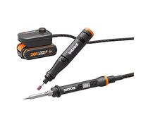WORX Kit MakerX Herramienta rotativa + soldador 20V | PowerShare | WX988-1 batería de 2Ah con indicador, 1 cargador