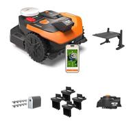 Worx Landroid Vision Cloud WR303E 2WD Robot Cortacésped con Garaje, Cut-to-Zero, Juego de Cepillos para Ruedas y Cuchillas de Larga Duración, Sin Cable Perimetral, hasta 300 m²
