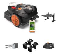 Worx Landroid Vision Cloud WR304E 2WD Robot Cortacésped con Garaje, Cut-to-Zero, Juego de Cepillos para Ruedas y Cuchillas de Larga Duración, Sin Cable Perimetral, hasta 400 m²