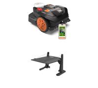 Worx Landroid Vision Cloud WR304E 2WD Robot Cortacésped con Garaje, Sin Cable Perimetral, hasta 400 m², Evitación de Obstáculos con IA, Navegación VSLAM + RTK Cloud, Mapeo Automático, Control por App