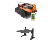 Worx Landroid Vision Cloud WR305E 2WD Robot Cortacésped con Garaje, Sin Cable Perimetral, hasta 500 m², Evitación de Obstáculos con IA, Navegación VSLAM + RTK Cloud, Mapeo Automático, Control por App