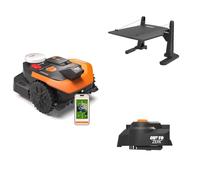 Worx Landroid Vision Cloud WR305E 2WD Robot Cortacésped con Garaje y Cut-to-Zero, Sin Cable Perimetral, hasta 500 m², (Evitación de Obstáculos con IA, Navegación VSLAM + RTK Cloud, Mapeo Automático)