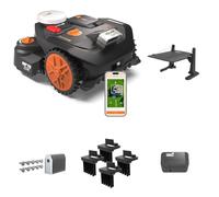 Worx Landroid Vision Cloud WR306E 2WD Robot Cortacésped con Garaje, Módulo Find My Landroid, Juego de Cepillos para Ruedas y Cuchillas de Larga Duración, Sin Cable Perimetral, hasta 600 m²