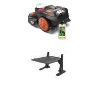 Worx Landroid Vision Cloud WR306E 2WD Robot Cortacésped con Garaje, Sin Cable Perimetral, hasta 500 m², Evitación de Obstáculos con IA, Navegación VSLAM + RTK Cloud, Mapeo Automático, Control por App
