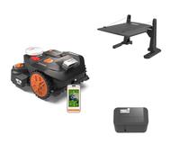 Worx Landroid Vision Cloud WR306E 2WD Robot Cortacésped con Garaje y módulo Find My Landroid, Sin Cable Perimetral, hasta 500 m², (Evitación de Obstáculos con IA, Navegación VSLAM + RTK Cloud)