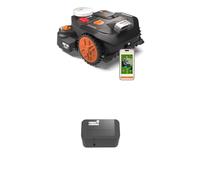 Worx Landroid Vision Cloud WR306E 2WD Robot Cortacésped con módulo Find My Landroid, Sin Cable Perimetral, hasta 500 m², Evitación de Obstáculos con IA, Navegación VSLAM + RTK Cloud, Mapeo Automático
