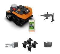 Worx Landroid Vision Cloud WR308E 2WD Robot Cortacésped con Garaje, Módulo Find My Landroid, Juego de Cepillos para Ruedas y Cuchillas de Larga Duración, Sin Cable Perimetral, hasta 800 m²