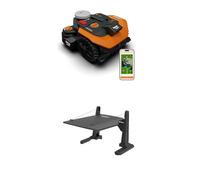 Worx Landroid Vision Cloud WR308E 2WD Robot Cortacésped con Garaje, Sin Cable Perimetral, hasta 800 m², Evitación de Obstáculos con IA, Navegación VSLAM + RTK Cloud, Mapeo Automático, Control por App