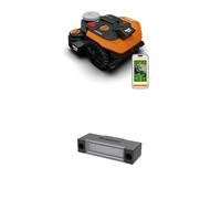 Worx Landroid Vision Cloud WR308E 2WD Robot Cortacésped con módulo Night Mow, Sin Cable Perimetral, hasta 800 m², (Evitación de Obstáculos con IA, Navegación VSLAM + RTK Cloud, Mapeo Automático)