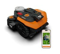 Worx Landroid Vision Cloud WR308E 2WD Robot Cortacésped, Sin Cable Perimetral, hasta 800 m², Evitación de Obstáculos con IA, Navegación VSLAM + RTK Cloud, Mapeo Automático, Control por App