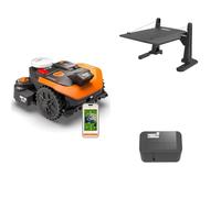 Worx Landroid Vision Cloud WR312E 2WD Robot Cortacésped con Garaje y módulo Find My Landroid, Sin Cable Perimetral, hasta 1200 m², (Evitación de Obstáculos con IA, Navegación VSLAM + RTK Cloud)