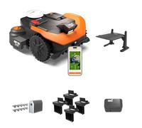 Worx Landroid Vision Cloud WR330E 2WD Robot Cortacésped con Garaje, Módulo Find My Landroid, Juego de Cepillos para Ruedas y Cuchillas de Larga Duración, Sin Cable Perimetral, hasta 3000 m²