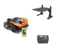 Worx Landroid Vision Cloud WR330E 2WD Robot Cortacésped con Garaje y módulo Find My Landroid, Sin Cable Perimetral, hasta 3000 m², (Evitación de Obstáculos con IA, Navegación VSLAM + RTK Cloud)