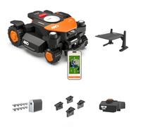 Worx Landroid Vision Cloud WR340E 4WD Robot Cortacésped con Garaje, Cut-to-Zero, Juego de Cepillos de Rueda y Cuchillas de Larga Duración, Sin Cable Perimetral, hasta 600 m²