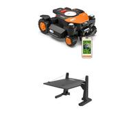 Worx Landroid Vision Cloud WR340E 4WD Robot Cortacésped con Garaje, Sin Cable Perimetral, hasta 600 m², Evitación de Obstáculos con IA, Navegación VSLAM + RTK Cloud, 84% de Pendiente, Mapeo Automático