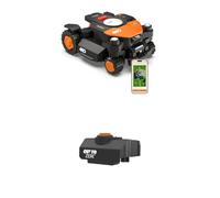 Worx Landroid Vision Cloud WR340E 4WD Robot Cortacésped Cut-to-Zero, Sin Cable Perimetral, hasta 600 m², (Evitación de Obstáculos con IA, Navegación VSLAM + RTK Cloud, 84% de Pendiente)