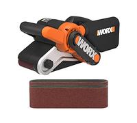 WORX Lijadora de Banda 950W | WX 661.1 | Superficie de lijado 76 x 130mm, sistema de autocentrado, cambio rápido de banda