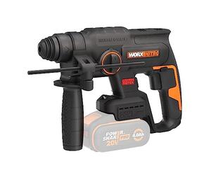 WORX Martillo ligero 20V | PowerShare | WX381.9 | No incluye batería ni cargador | SDS-Plus motor sin escobillas | Caja de cartón | 3 posiciones de perforado y demolición