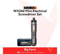 Worx-Mini juego de destornilladores eléctricos inalámbricos inteligentes, herramientas de taladro de mano recargables por USB, WX242, WX241, WX240, 4V WX242