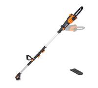 Worx Motosierra inalámbrica Power Share WG349.9 de 20 V con poste de 8 pulgadas con tensión automática, solo herramienta desnuda