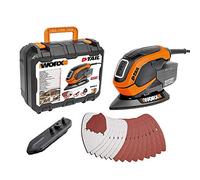 WORX Multilijadora delta 65W | WX 648.2 | Microfiltro DustStop | Sistema de anclaje por velcro | Diseño ergonómico, compacto y ligero | Incluye accesorios