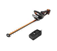 WORX Nitro - Cortasetos inalámbricos 20 V - 4 Ah - Hoja de 56 cm - Diámetro 27 mm - WG263E (Suministro con batería y Cargador, Motor sin escobillas, Cuchillas de Doble acción)