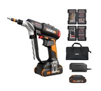 WORX Nitro SwitchDriver 2.0 de 20 V con kit de accesorios de 85 piezas, destornillador inalámbrico sin escobillas 2 en 1, juego de taladros dobles giratorios de 1/4 pulgadas, WX177L.2 (batería y