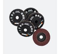 Worx Ruedas de lijado de aleta de 2 pulgadas para amoladora WX741L MakerX, grano 80