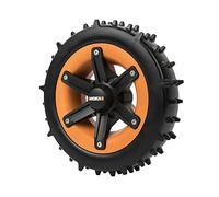 WORX Ruedas Landroid WA0952 Super-Grip - Para una mejor capacidad de subida - Profesional en terrenos difíciles - Compatible con la inclinación de hasta 24 ° o 45% - Fácil montaje - No apto para