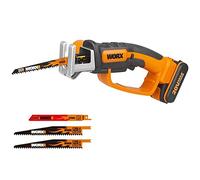 WORX Serrucho Multifunción 20V Máx. | PowerShare | WG894E | Incluye 1 batería 2Ah y cargador | 20 cm de profindidad de corte