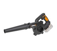WORX Soplador Ligero 20V Máx. | PowerShare | WX094.9 | No Incluye batería ni Cargador| | 3 velocidades, ergonómico y Potente | Ideal para soplados de Taller Negro