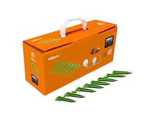 WORX WA0666 Piquetas/clavos para robot cortacésped Landroid - Juego de 125 piezas - respetuoso con el medio ambiente biodegradable - Accesorios originales de WORX