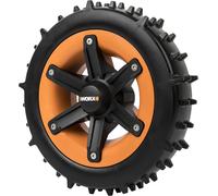 WORX Ruedas Landroid WA0952 Super-Grip - Para una mejor capacidad de subida - Profesional en terrenos difíciles - Compatible con la inclinación de hasta 24 ° o 45% - Fácil montaje - No apto para