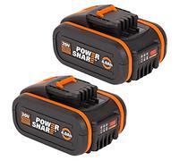 Worx Wa3553.2 Battery-set 2x 20v 4.0ah Li-ion-battery One Size Black