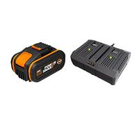 Worx WA3556 - Bat 20V Worx POWERSHARE (5,0 Ah) & Cargador Doble rápido 20V - WA3883