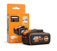 WORX PowerShare Pro WA3645 - Batería Recargable de Iones de Litio (20 V, 5,0 Ah, Mayor Seguridad y Mayor Tiempo de Funcionamiento, con indicador LED, Flexible, combinable hasta 40 V y 80 V, Adecuada