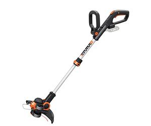 WORX WG163E.9 - Herramienta de corte de línea inalámbrica de 20 V y 30 cm (sin batería ni cargador) - Cortadora de césped ligera con conversión instantánea a bordeadora con ruedas, tecnología
