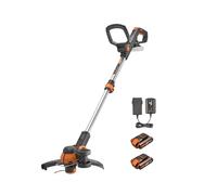 WORX Cortabordes y perfiladora 20V Máx | PowerShare | WG163E | Incluye 2 baterías 2Ah y Cargador | 30 cm