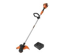 WORX WG183E - Cortadora de línea inalámbrica de 40 V con dos baterías y cargador, capacidad de corte de 33 cm, mecanismo de alimentación automática, recortadora de césped ligera, línea dual, parte del