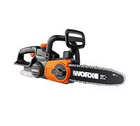 WORX WG322E.9 Motosierra Inalámbrica 20V Espada 25 cm sin Batería | Motosierra 20 V con espada de 25 cm sin batería ni cargador, tensión y lubricación automáticas, sin gasolina ni cable