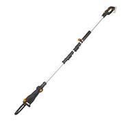 WORX WG349E.9 Sierra de cadena, Color Negro, 20 cm | Práctica motosierra para uso en lugares de difícil acceso en el jardín